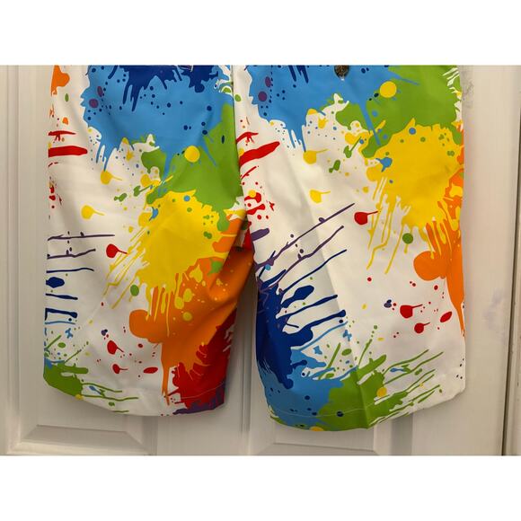 Loudmouth Golf Sports Men’s Golf Shorts 32 Paint Splatter Bright Colors Preppy - Picture 6 of 11